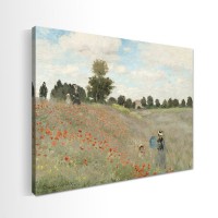 모네 양귀비 밭(1881) 캔버스 액자 700x500mm
