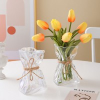 비정형 디자인 카페 인테리어 유리 화병 꽃병 투명