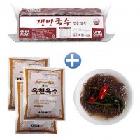 옥천 쟁반국수2kg+냉면육수350gx10봉-물냉면 10인분