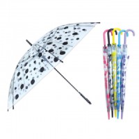 땡땡이 투명비닐 반자동 장우산 30개 비닐우산