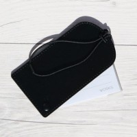 웍스 가방/캐리어/골프백 가죽 이름표 네임택-블랙