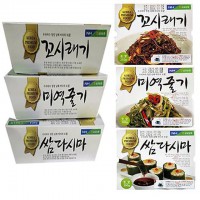 해조류3종-꼬시래기250g+미역줄기300g+쌈다시마300g