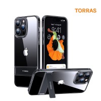 토라스 UPRO 킥스탠드 투명 아이폰14 PRO 케이스 블랙