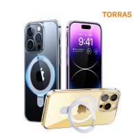 토라스 UPRO 오스탠드 투명 아이폰 14 PRO MAX 케이스