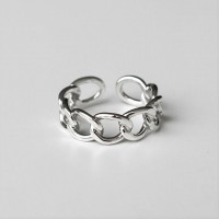 (Silver925) Open chain ring