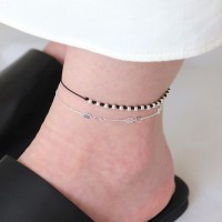 (Silver925) Balance knot anklet