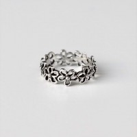 (Silver925) Alice flower knuckle ring