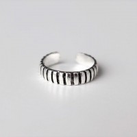 (Silver925) Antique line knuckle ring