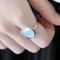 (Silver925) Shell fluid ring