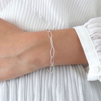 (Silver925) Oval chain bracelet