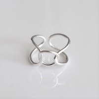 (Silver925) Thin knot ring