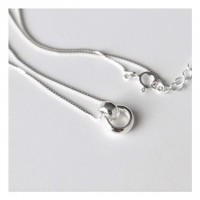 (Silver925) Neat circle necklace