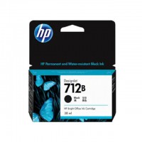 HP 정품잉크 NO.712 3ED28A 검정 (1개)