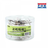 FOB 고리자석 걸이형 자석 GR-02 20mm x 37mm 20개입