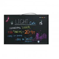LED 형광 블랙 보드 네온 칠판 카페 술집 홍보 메뉴판