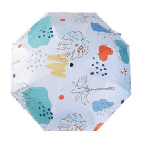 3단 우산 자동 UV 양산겸 차단 잎사귀 완전 골드
