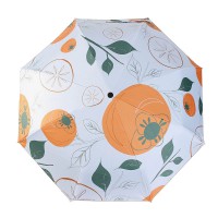 완전 3단 차단 UV 골드 단감 양산겸 자동 우산
