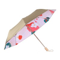 차단 우산 딸기 양산겸 더블 골드 UV 레이어