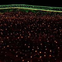1000구 웜색 줄전구 LED 100m 녹색선 파티조명
