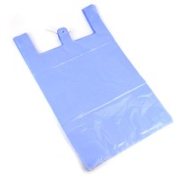 시장봉투 손잡이 기본형 비닐봉지 100매 36x60cm 파랑