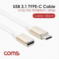 USB 3.1 Type C 연장 케이블 1M C타입 to C타입 BT654