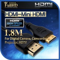 HDMI-Mini HDMI 케이블 1.8m HDMI v1.4 지원 24K 금도
