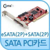 eSATA 2포트 변환 카드 PCI Express 변환 컨버 EM654