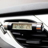 자동차 VIP-340 백라이트 2IN1 온도계 차량용 시계
