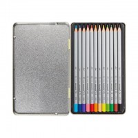모나미 바우하우스 색연필 12색세트/틴케이스 박스(