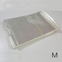 강아지 고양이 의류 포장 비닐 M 100장 투명 봉투