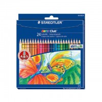 스테들러 노리스 색연필 144 24색세트 형광색연필
