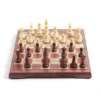 앤티크 접이식 자석 체스36x31cm 브라운+아이보리