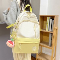 패션 인기 데일리 백팩 여자 학교 책가방 옐로우 가방