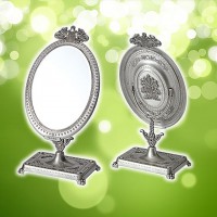 빠띠라인 주석탁상용 거울 사각받침 -12 양면거울