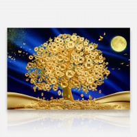보석십자수 3D 황금달돈나무 60x40cm