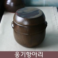 옹기 일자형 항아리 단지 소 500ml