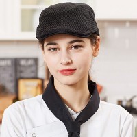 베이커리 커피숍 종업원 모자 메쉬 위생 헌팅캡 블랙