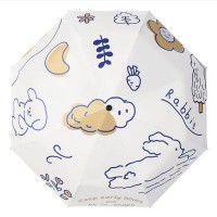 파랑토끼 3단 자동우산 암막양산 양우산 우산 3단우산