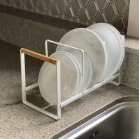 원목핸들 접시정리대 부엌 접시선반 그릇 거치대 보관