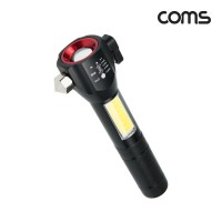 Coms 비상용 망치 LED 손전등램프 후레쉬 랜턴 경광등