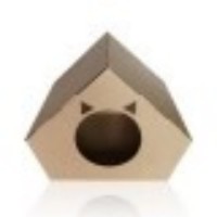 (2개)종이로 만든 고양이 하우스 숨숨집 오각형